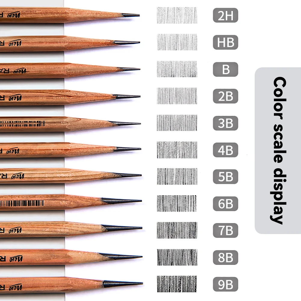 6 Pezzi Carboncini Compressi - Morbido/Medio/Duro Per Disegno E Schizzi Artistici - Foto 5