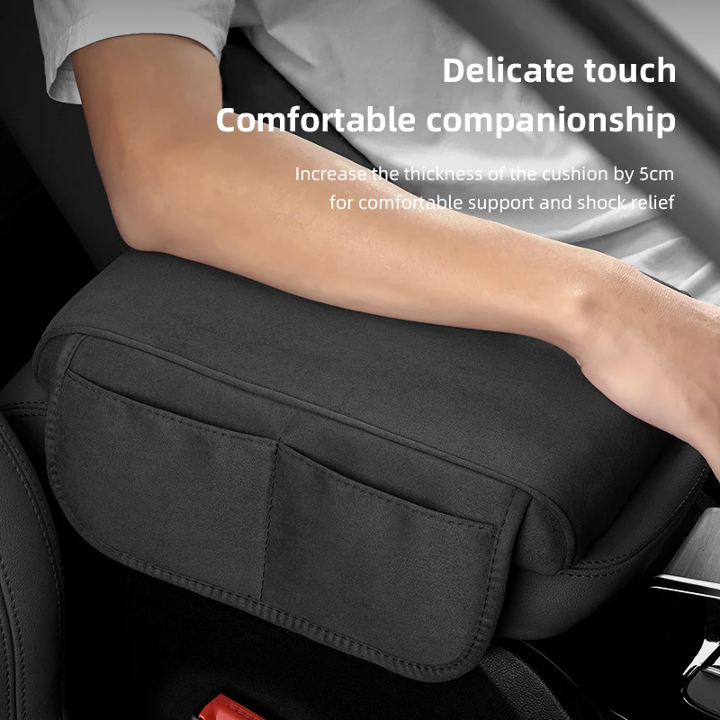 Suede Car Interior Armrest Box Mat Center Console Accessories for Peugeot 206 308 107 307 408 301 5008 207 205 607 4008 106 406