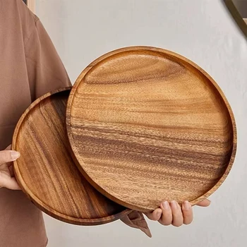 Classic Wooden Serving Tray 1