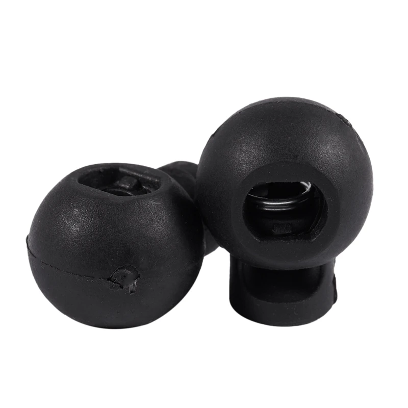600 Piece Cord Stopper DIY Black Plastic Connector Cord Lock Stopper Switch Cover