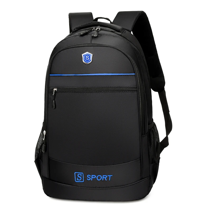 Men's laptop backpack | Large capacity, multiple zippered pockets, adjustable padded shoulder strap and mesh side pockets, suita
