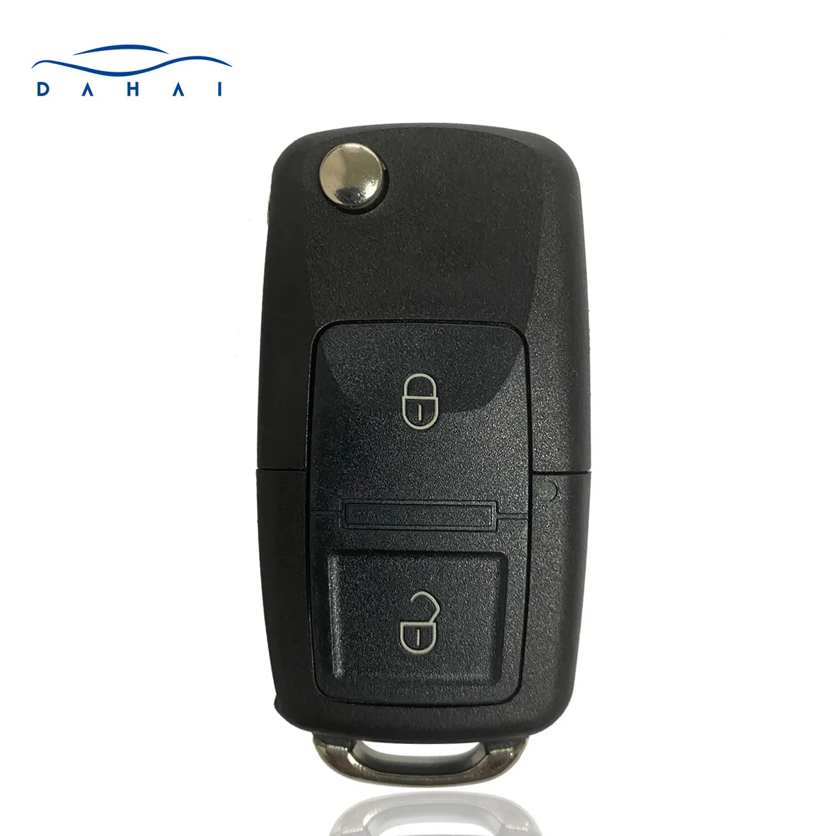 dahai 1J0959753AG For VW Beetle Bora Golf Passat Polo Transporter T5 Flip Remote seat altea Key 434MHz ID48 Chip HU66 Blade