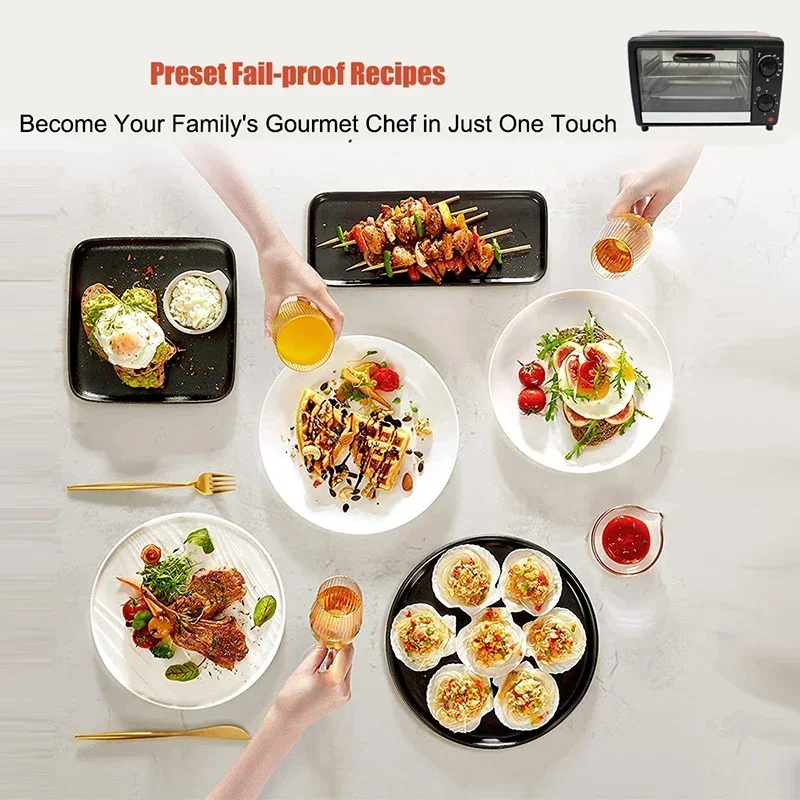 Electric Oven Multifunctional Household Toaster 800W 13L Double Layers Oven Durable Grill for Barbecue/Dried Fruit/Baking 5