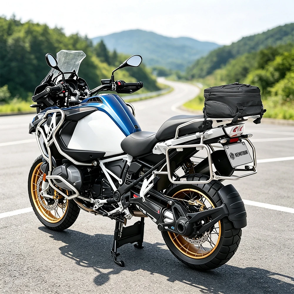 KEMIMOTO Motorcycle Luggage Rack Tail Bag - Adventure Accessories