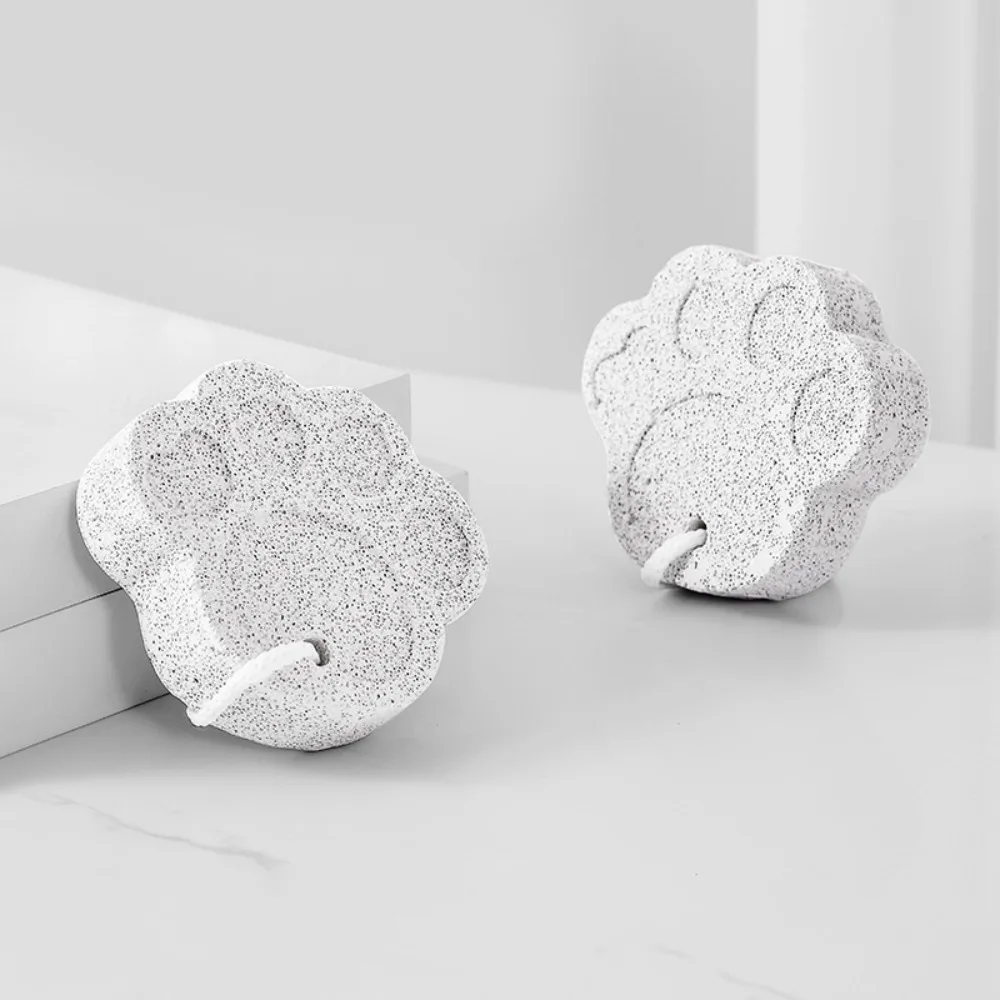 2Pcs Cat Claw Foot Scrub Stone Exfoliating Dead Skin Callus Exfoliating Tool Safe and Delicate Portable Foot Care Volcanic Stone
