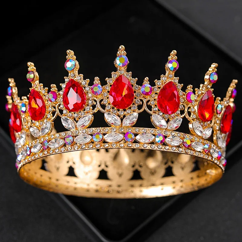 European Baroque Wedding Crown Tiaras Headpieces bridal hair accessories hair accessories For Queens and King