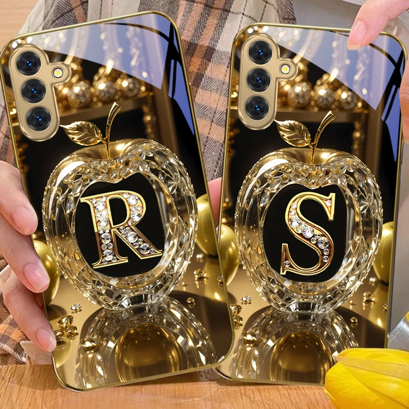 Exquisite Luxury Gold Glass Phone Case