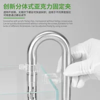 ตัวกรองช่องเข้าและออกของถังปลาอุปกรณ์เสริมตัวกรองสำหรับตู้ปลาและกุ้งยืดได้ทำจากสแตนเลส 4