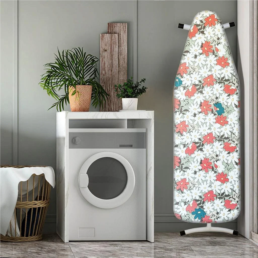 Premium Heavy-Duty Ironing Board Cover with Thick Scorch-Resistant Padding, Full-Size Polyester Fabric
