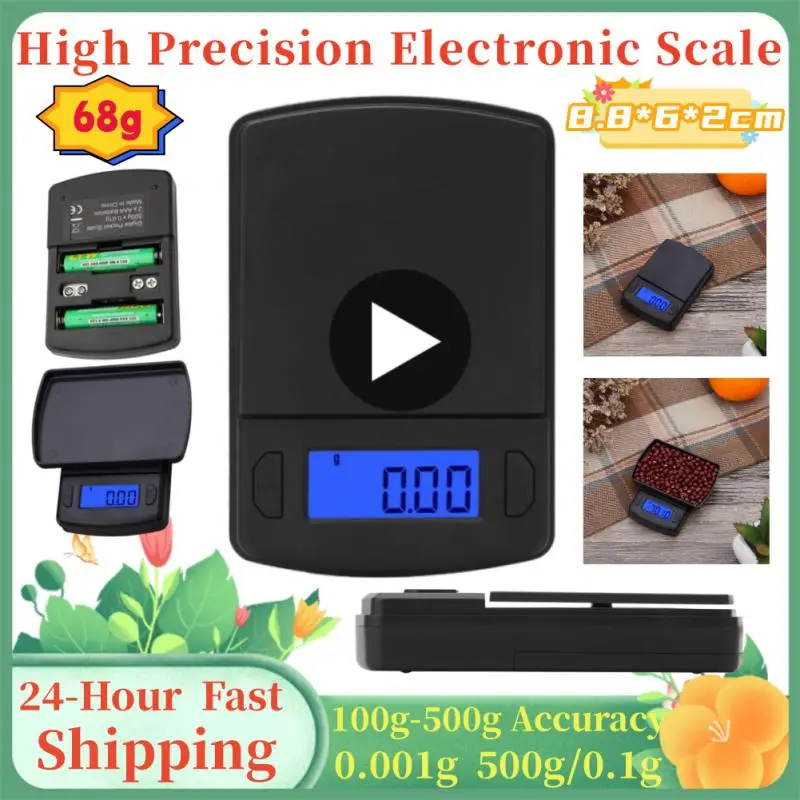 

Jewelry Scales Digital LCD USB Charging Electronic High Precision Pocket Kitchen Scale 100g-500g