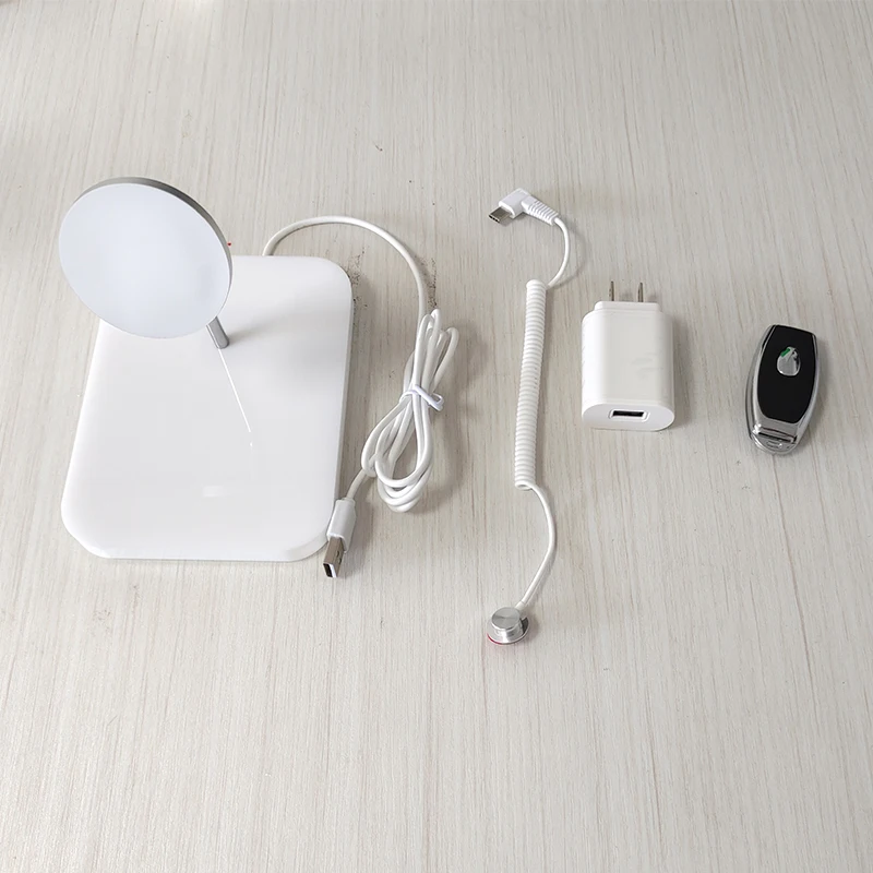 טלפון נייד אבטחה נגד גניבה צג צג עמדה עבור כל טלפון המותג עם פונקצית טעינה אלחוטית