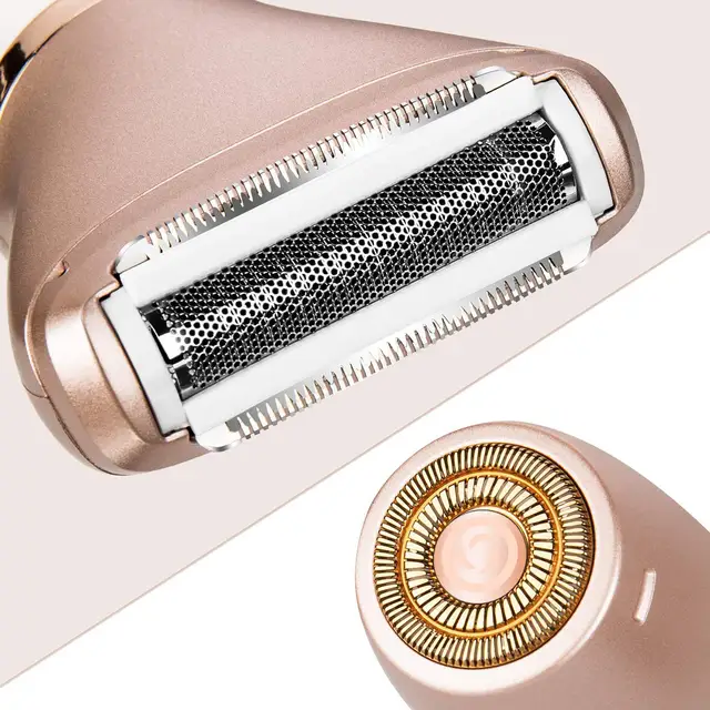 Epilatore per il viso elettrico multifunzionale 2 in 1 Epilatore per donna Impermeabile Zona bikini bagnato e asciutto Parte del sesso Trimmer sensibile femminile 3