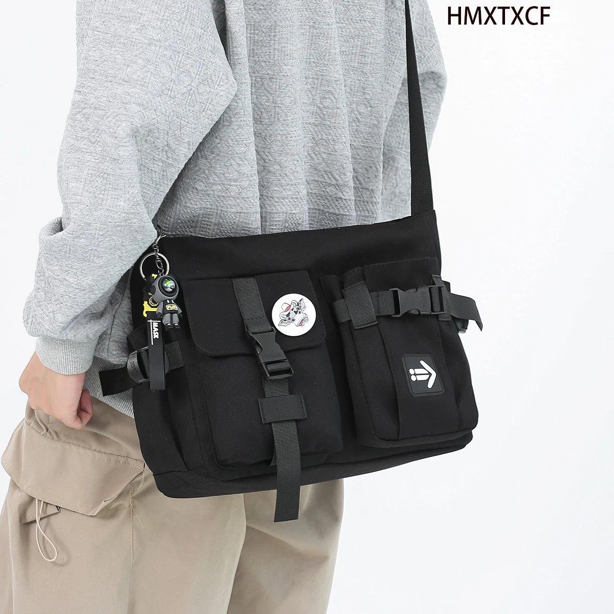 

Women's Bag Messenger Korean Style Female Backpack College Large Brief Capacity Versatile Shoulder Student School Postman Bags