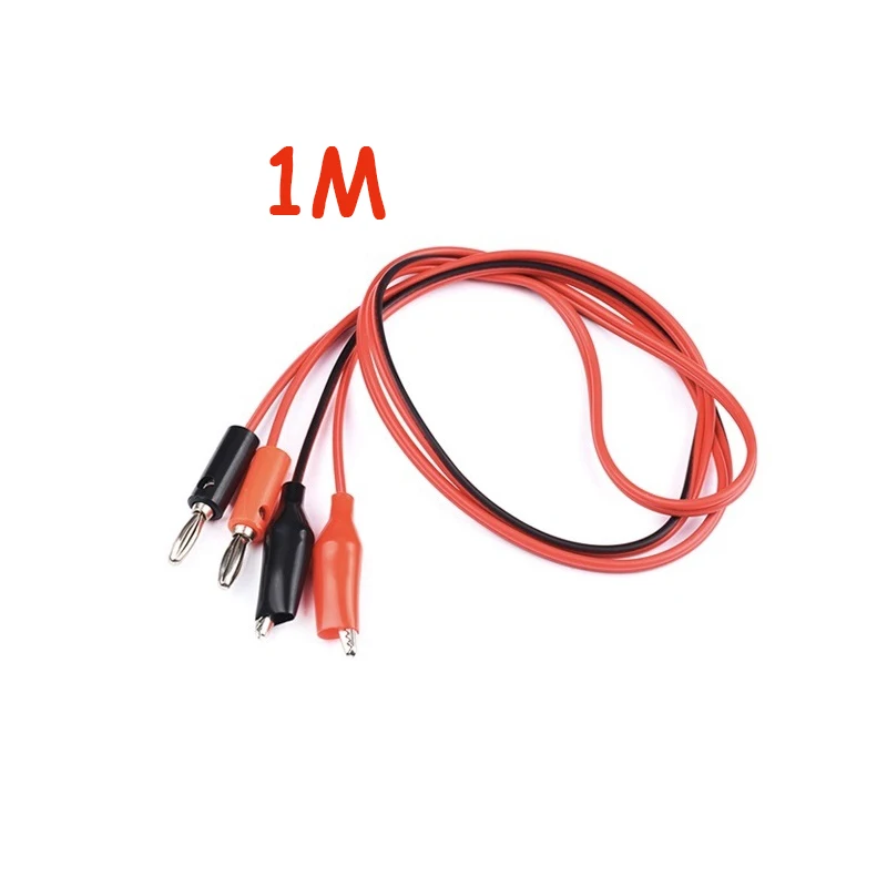 Test Cable Connector Alligator Clip To Banana Plug For Multimeter