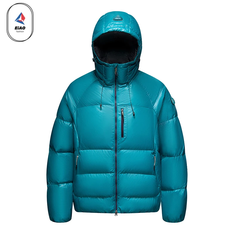 EIAO 2025 Winter Down Jacket Men Designer Portable Ultra Light White Duck Down Warm Coat Wome Camping Luxury Windproof Puffer