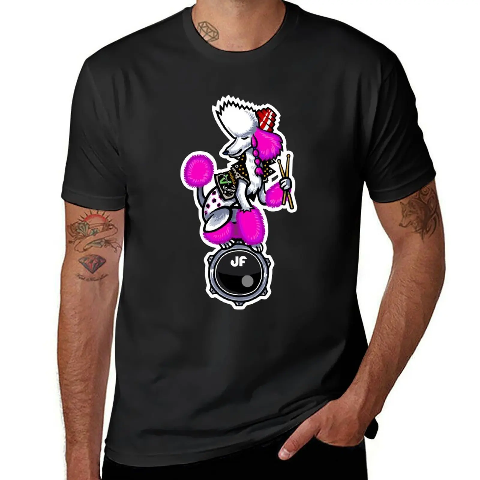 Wanda punk rock dog, Standard poodle T-Shirt aesthetic clothes tops cute clothes funnys mens tall t shirts