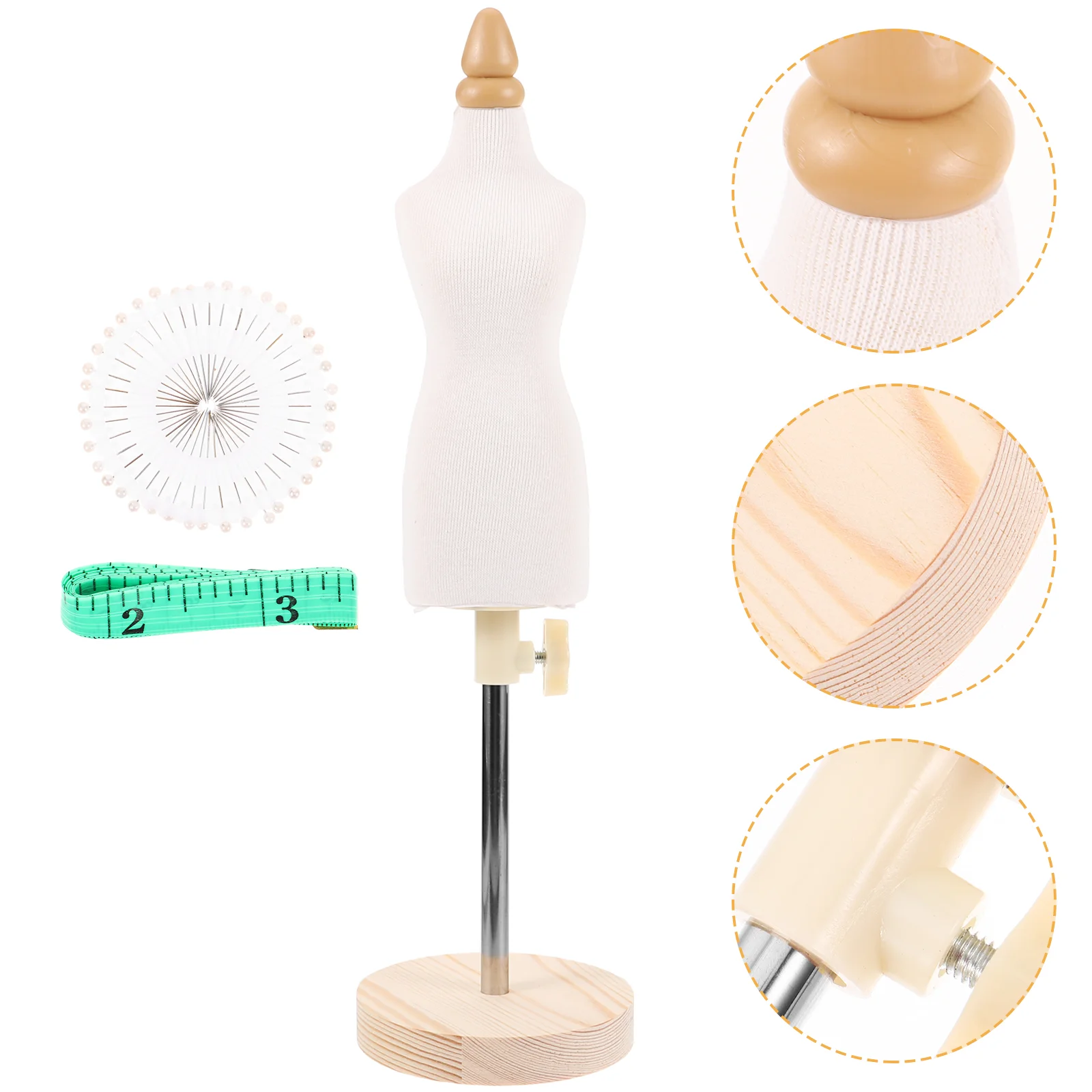 Sewing Model Mini Clothing Dress Form Gown Hangers Ladies Display Shelf Small Mannequin Decorate Woman