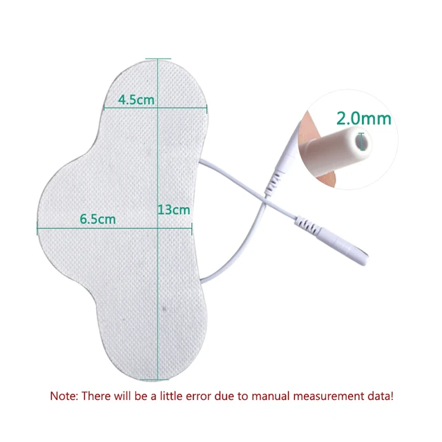 Electrode Pads TENS Back Neck Acupuncture Unit 2mm Plug Replacement Muscle Stimulator Stickers Treatment Massager 2