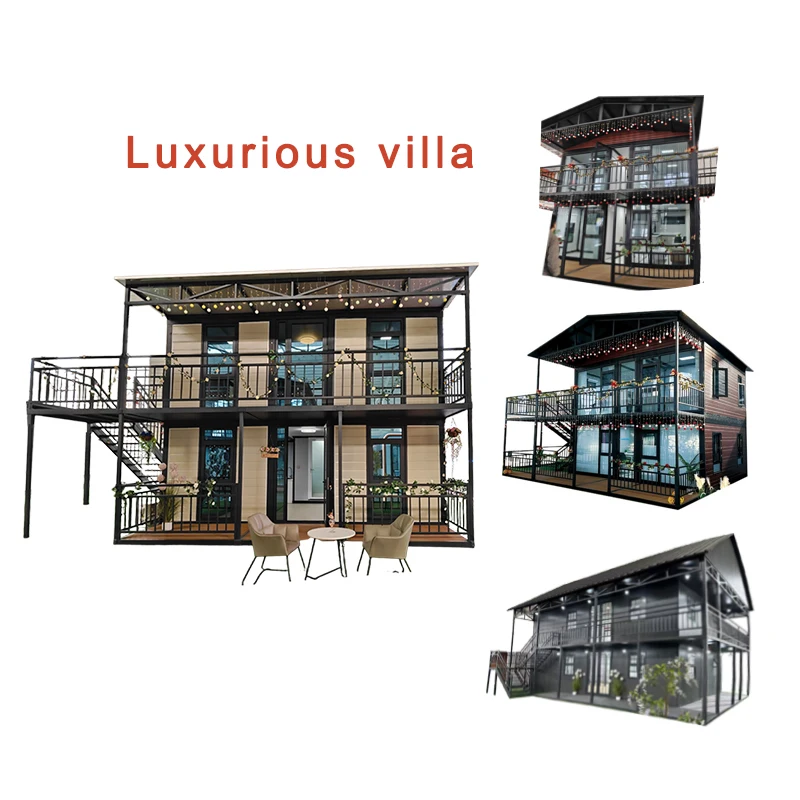 40FT Luxury Cheap Residential Expansion Container House | Modular Double-Wing Folding, Prefabricated & Mobile - Image 2