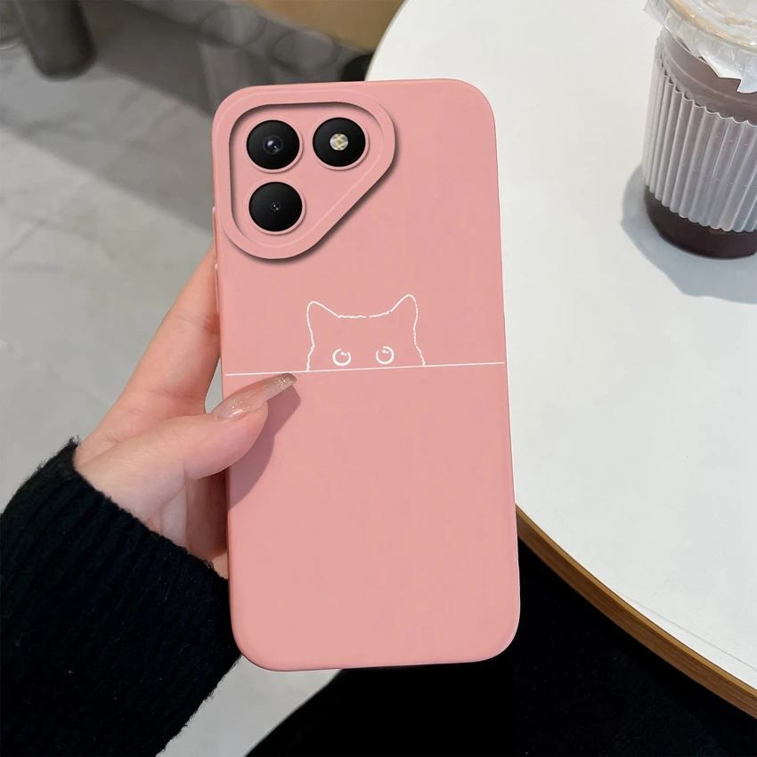 Pretty Rose Silicone Shockproof Phone Case with Screen Protector