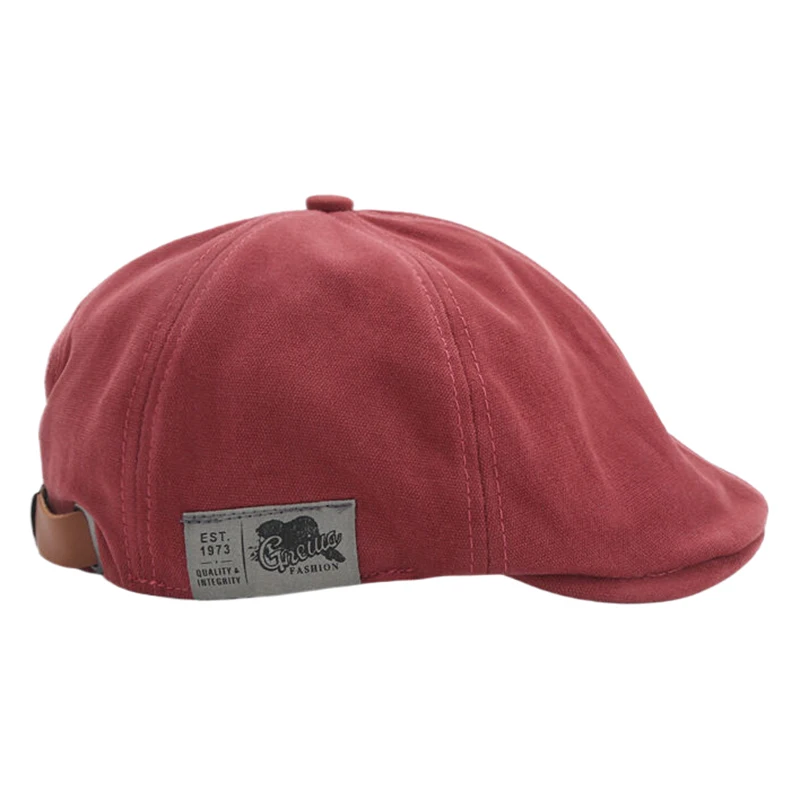 [ZYAS] 2025 Neue Vintage Leinen Hip-Hop Baskenmütze für Herren und Damen mit Seitenetikett – Vintage Beanie im Crowd-Stil als Sonnenhut – Detail 13
