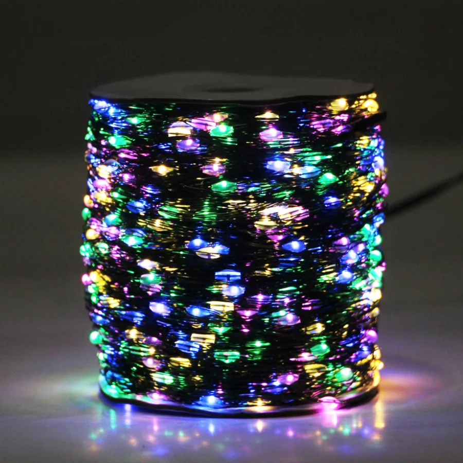 thumbnail image 1 of 50M 100M LED String Lights Silver Wire Fairy Lights Garland For Outdoor New Year Christmas Party Street Home Tree Decoration, 1 of 5