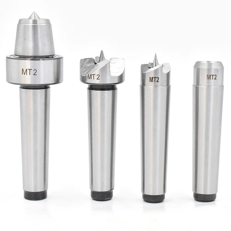 4 Pz/Set Morse Tapper Mt2 Center Wood Working Live Center Set Tornio In Legno Ditale