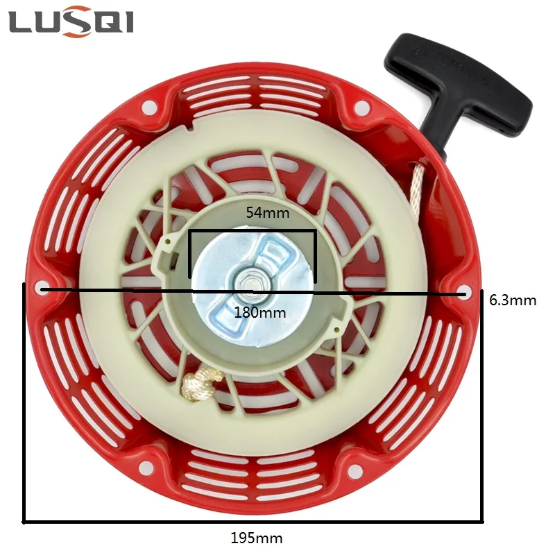 Motorino Di Avviamento A Strappo (Ricciolo) Per Generatore Benzina - Compatibile 168F 170F 2-3KW, Diametro 54mm
