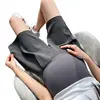 Plus Size Maternity Summer Shorts Thin Out Wear Knee-length High Waist Pregnant Women's Suits Pants Pregnancy Belly Trousers 2