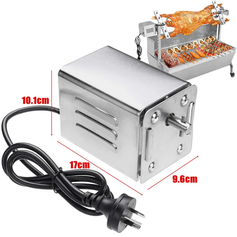 BBQ Grill Motor Rotating Motor Stainless Steel Spit Rotisserie Motor for Roasting Furnace Roasted Lambs Piglets Chicken Motor