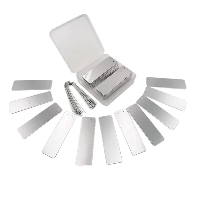 100Db Növényi Címkék Alumínium Vízálló Uv-Os Kertészeti Üzem