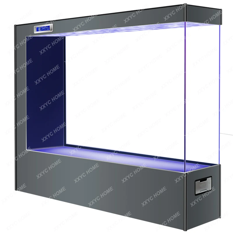 Premium Ultra White Glass Fish Tank Soggiorno Parete Divisoria Schermo Filtrante Ecologico Autocircolante Acquario Fish Globe