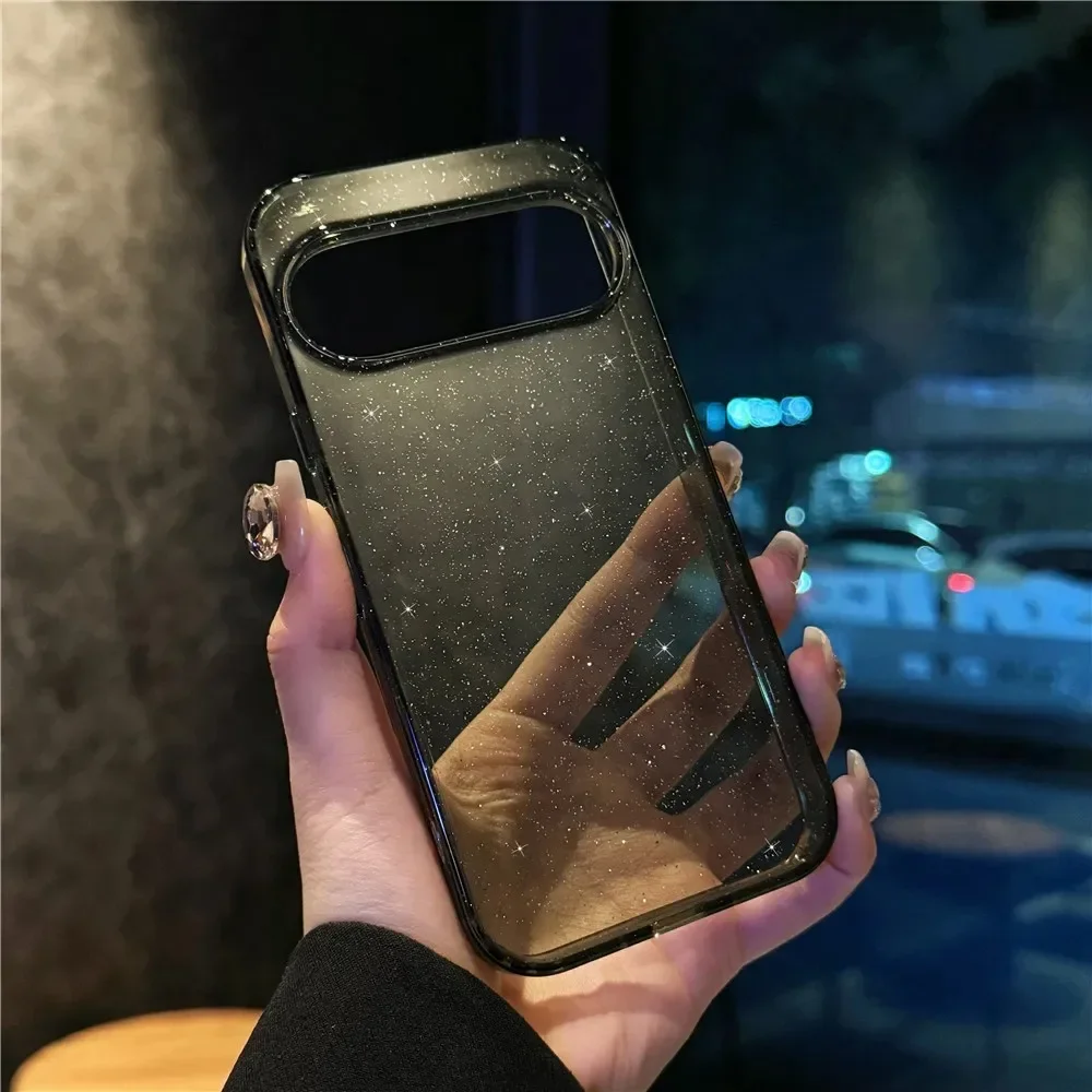 Glitter Transparent Shockproof Bumper Case - Soft TPU Bling Shiny Silicone Cover