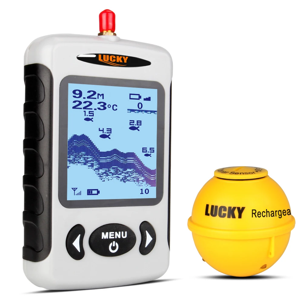 LUCKY Portable Professional Echo Sounder Wireless Sonar Fish