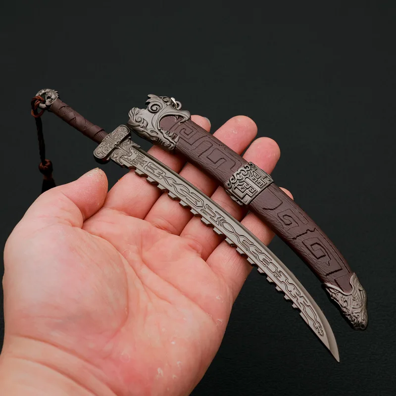 Wo Long: Fallen Dynasty Weapon Guding Blade Ancient Weapon 22cm Game Peripheral Metal Samurai Sword Weapon Model Gifts Toys Boys 5