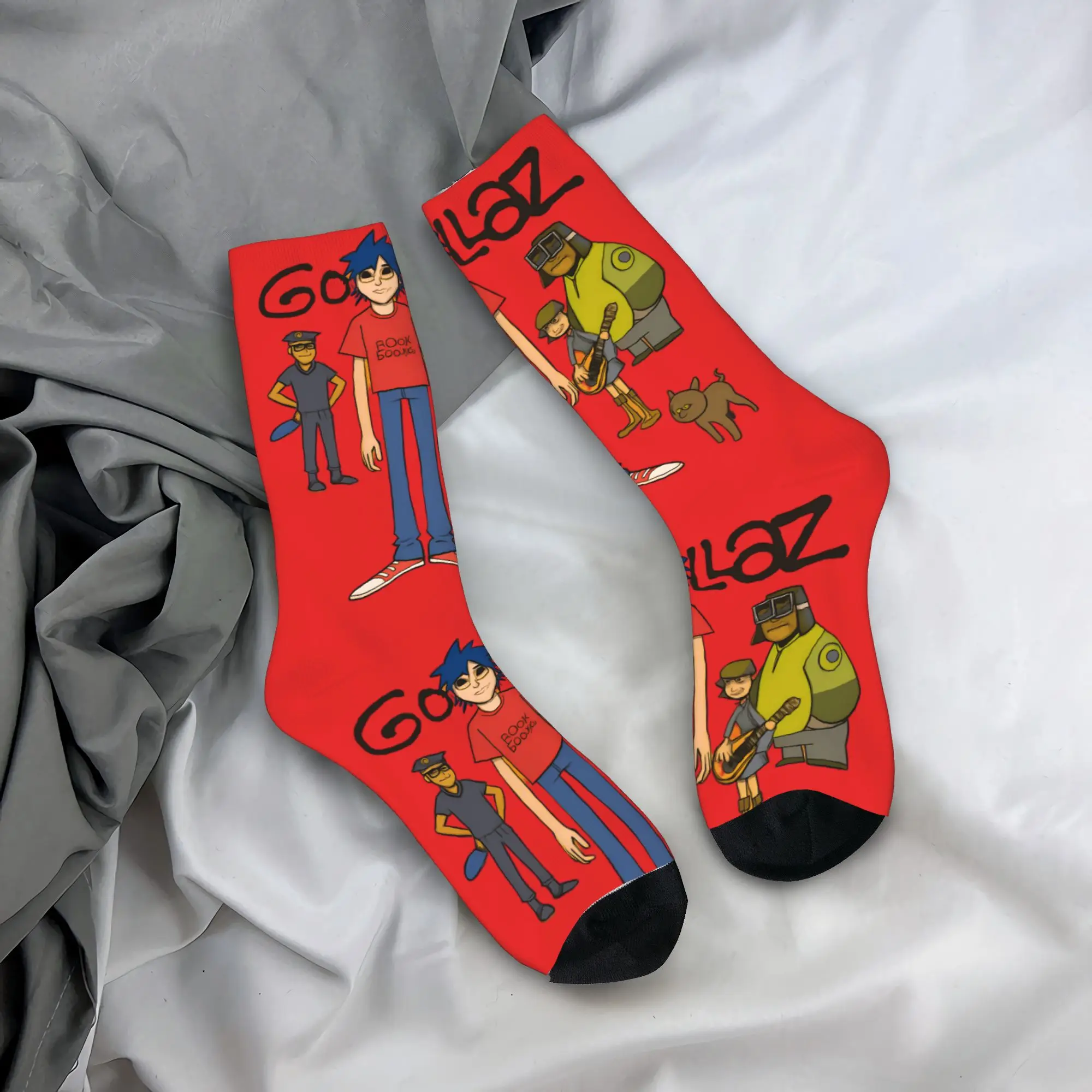 Gorillaz Autumn Rock Band Fun High-Quality Anti-Skid Skate Socks
