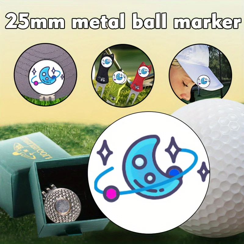 

Гольф-клуб с магнит, заколка на шляпу-аксессуары для гольфа, оборудование для гольфа, индивидуальные маркеры для мячей, планета логотип гольф, увеличить Гольф Expe