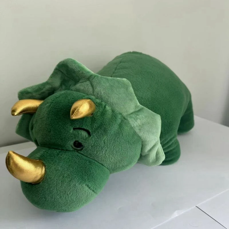 Triceratops Dinosaur Stuffed Animals With 3pcs Small Dinosaur Toys For Chiristmas Plush Toys with Zippered Pocket in Stomach plush toys