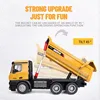 Huina 1582 10ch 2.4g Wireless Alloy Loading And Unloading Truck 1:14 Remote Control Dump Truck Electric Children's Model Toy 2