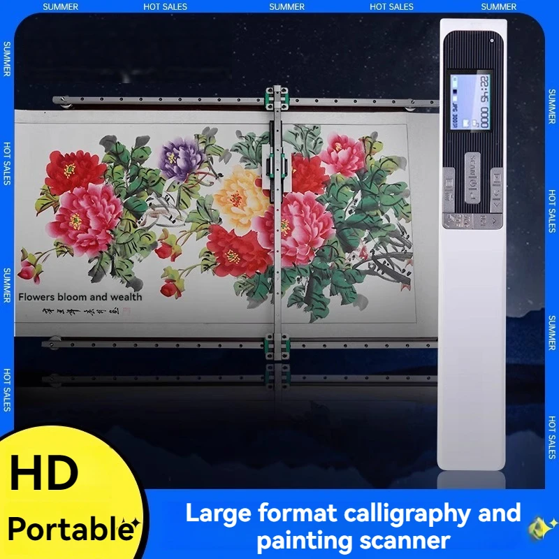Large Format Automatic Electric Track Scanner Portable HD Engineering Drawing Wallpaper Calligraphy Calligraphy Wood Stone
