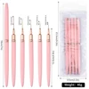5pcs Professional Nail Art Liners Striping Brushes Ultra-thin Line Detail Drawing Painting Brushes Pen Nail Tools 4/8/12/20/25mm 5