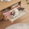 2894-cd54f0.jpg Solid Wood Climbing Balcony Sunbathing Bed Cat Wooden Hammock Hanging Frame