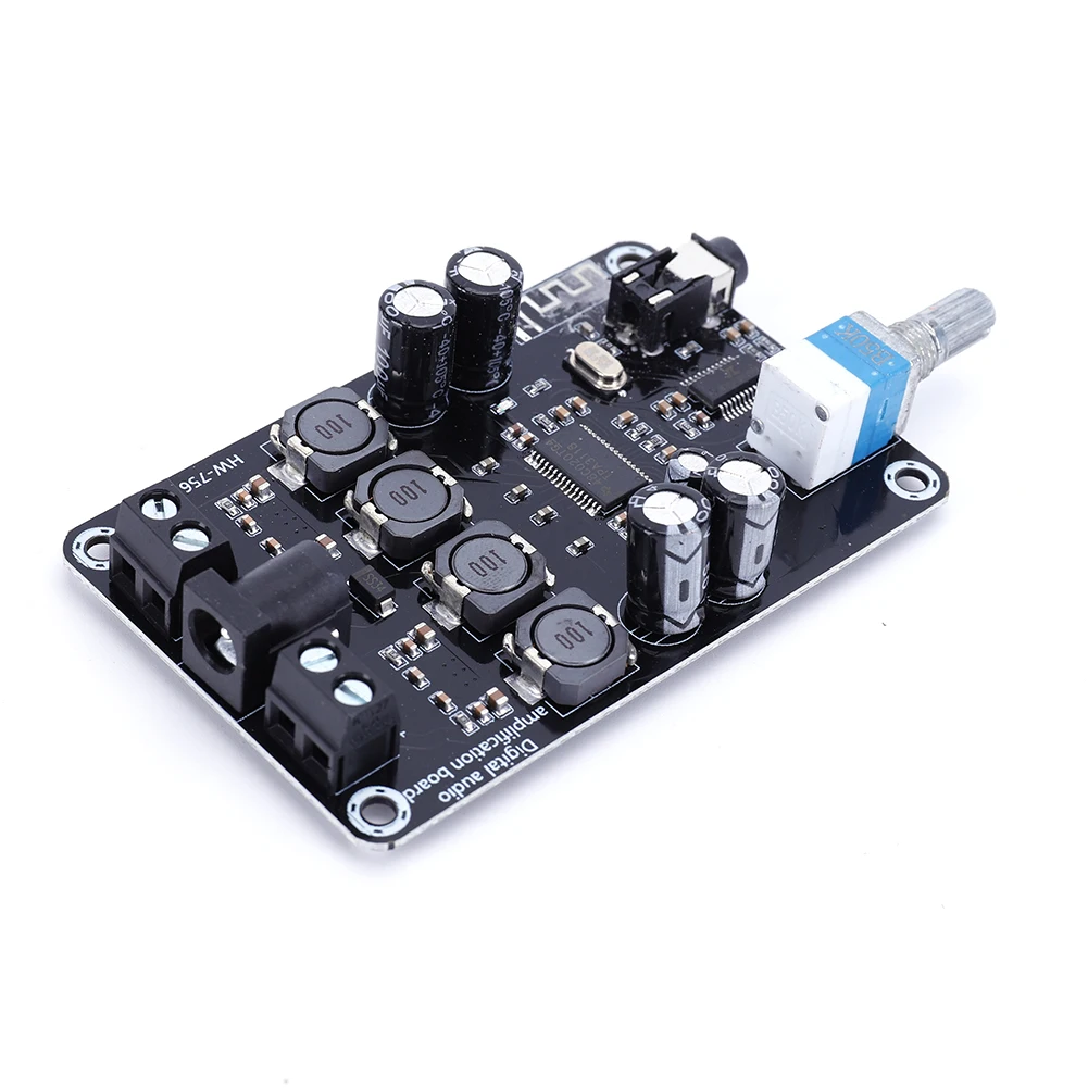 TPA3118D2 듀얼 채널 2x50W 고출력 조절 가능 오디오 앰프 보드 BT 5.0 디지털 파워 앰프 보드 DC 12-24V