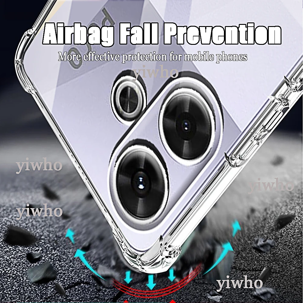 Transparent Protective Phone Case with Clear Camera Cover