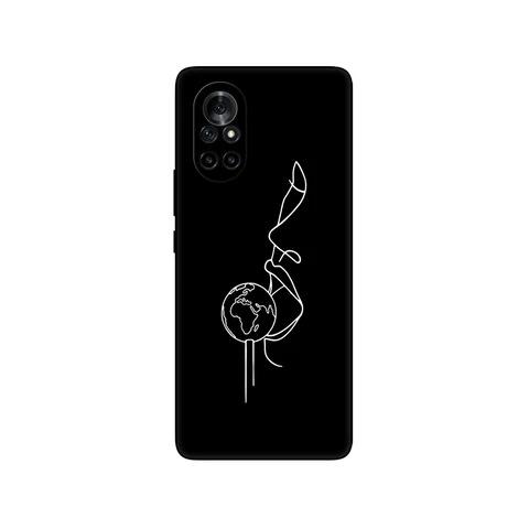 Huawei Nova 8 Case Nova8 5G 4G Back Cover For Huawei Nova 8 5G Phone Cases Soft Silicone TPU Fundas 6.57 inch black tpu case