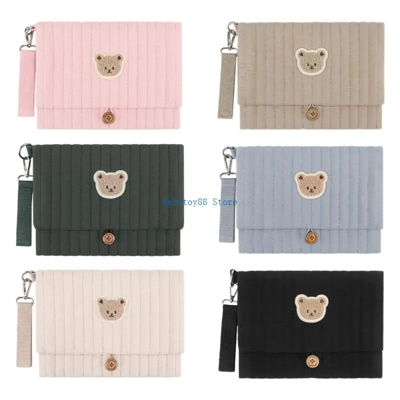 Y4UD 성별 중립 누비 기저귀 정리함 휴대용 접이식 유모차 액세서리