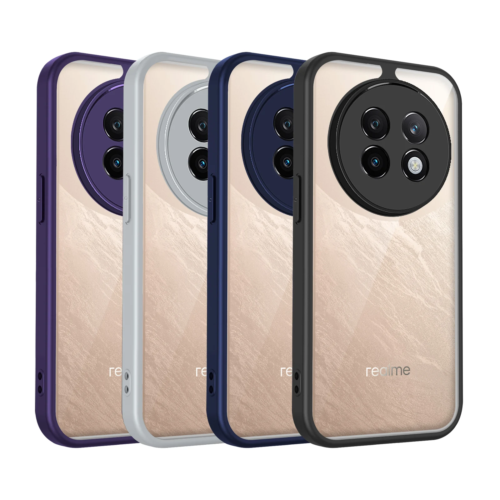 Clear Protective Phone Case with Camera Lens Back Cover