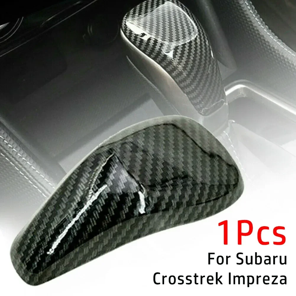 1 Pcs Gear Shift Cap For Subaru Crosstrek Forester Impreza Carbon Fiber Gear Shift Lever Knob Cover Dry Carbon Speed