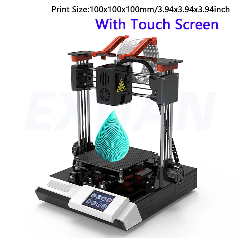 

EasyThreed K6 3D Printer FDM Desktop Printing Machine 100x100x100mm Print Size with 2.4'' Touchscreen Control usb