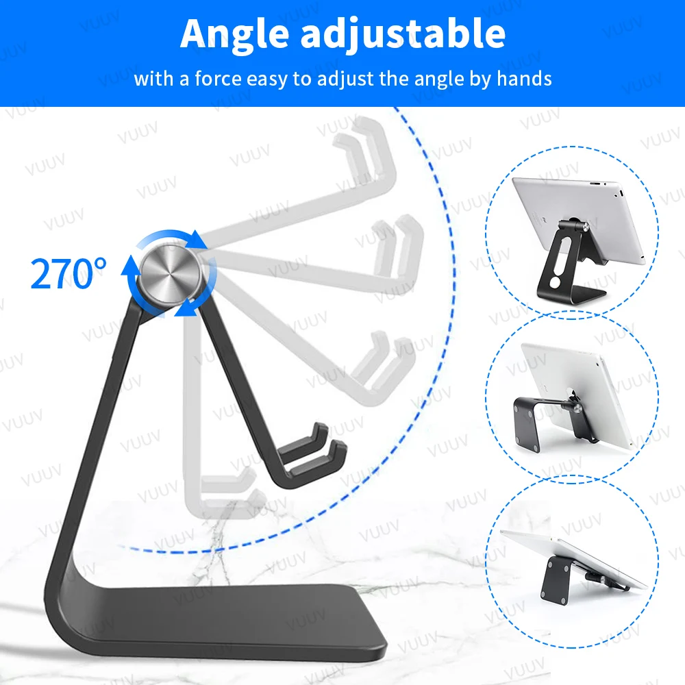 Tablet Bracket Aluminium Alloy for 3.5-11 inch Tablet Phone